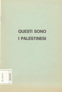 Questi sono i palestinesi