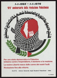 11° anniversario della rivoluzione Palestinese