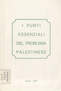 I punti essenziali del problema palestinese