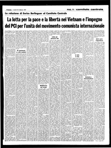 La lotta per la pace e la libertà nel Vietnam