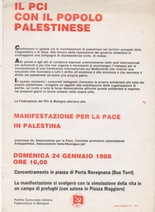 Il Pci con il popolo palestinese