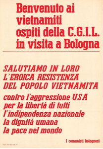 Benvenuto ai vietnamiti ospiti della C.G.I.L. in visita a Bologna
