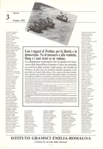 Con i ragazzi di Pechino con la libertà e la democrazia